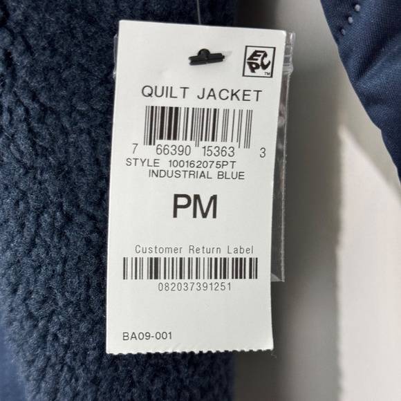 Style & Co. Women’s Size PM Petite Medium Blue Mixed Media Sherpa Jacket New - Picture 7 of 8